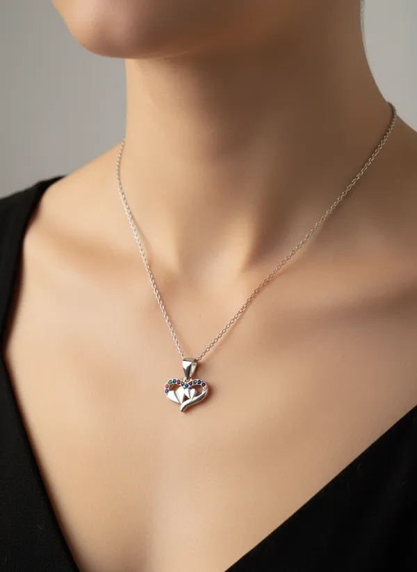 Multi_Colour_Stone_Designer_Pendant_Necklace_925_Sterling_Silver